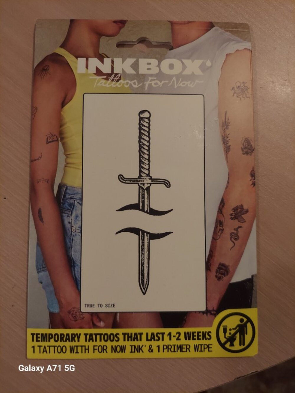 Inkbox Temporary Dagger Tattoo